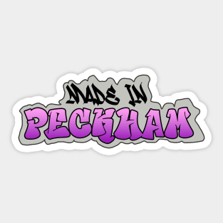 Made in Peckham I Garffiti I Neon Colors I Pink Sticker